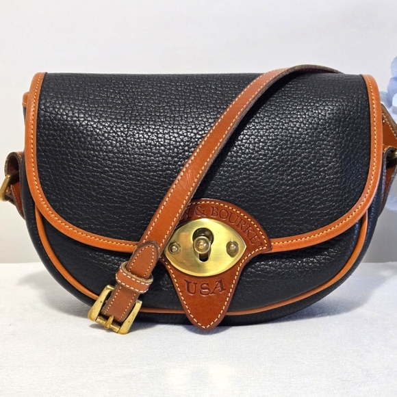 Dooney & Bourke Handbags - Dooney & Bourke-VINTAGE All-Weather Leather Cavalry Trooper Bag